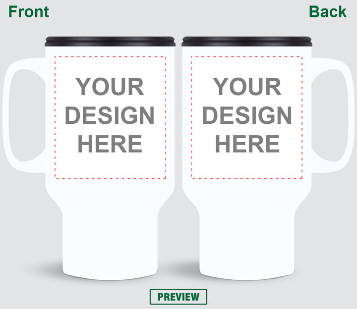 Travel Mugs - Front & Back print