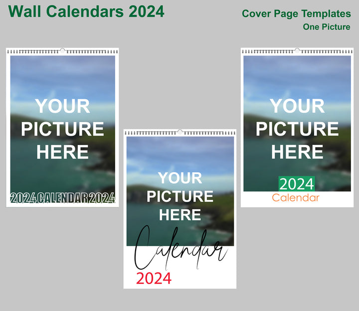  Front Cover - One Picture - 2024 Calendar Templates