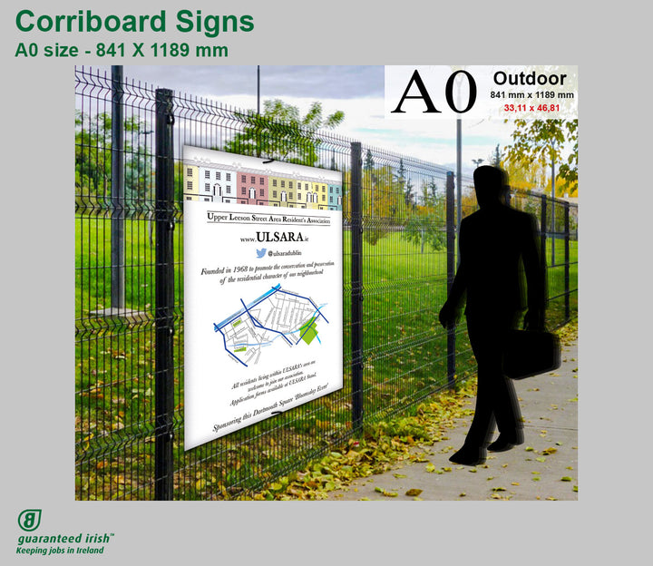 Corriboard Signs - A0 - Outdoor