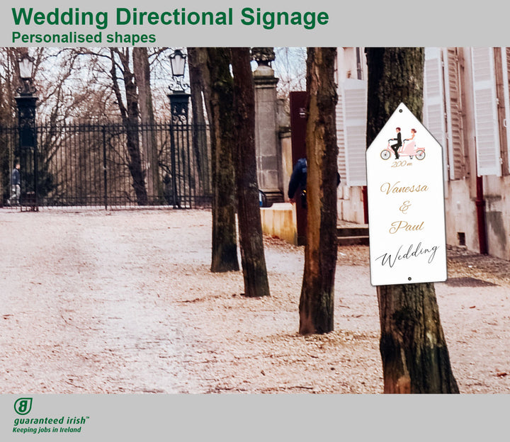 Wedding Directional & Infographic Signage - Personalised shapes