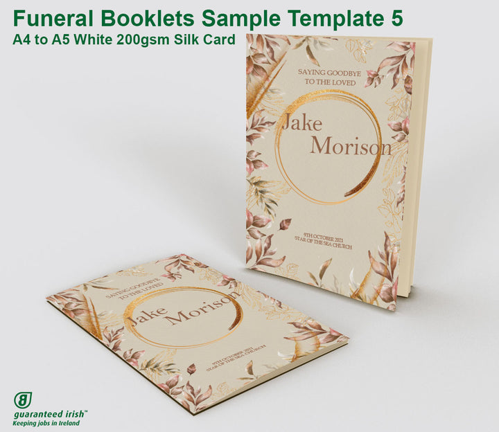 Funeral Mass Booklets - Template 5