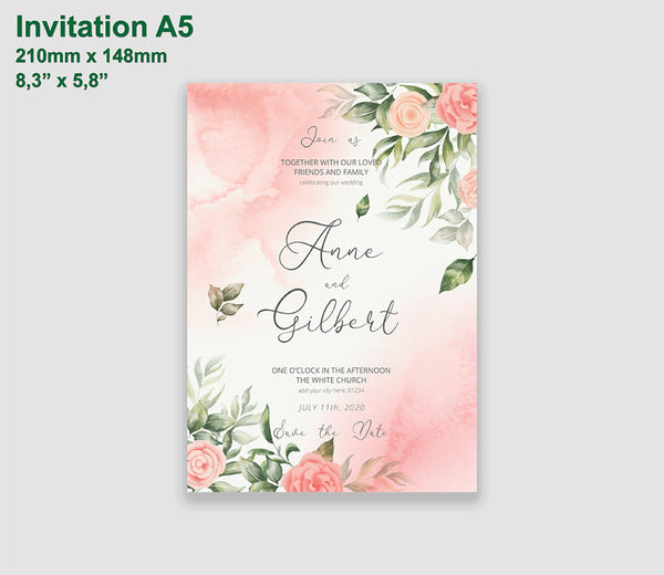 Wedding Invitation A5