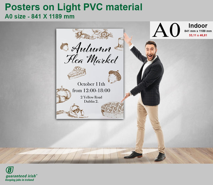 Posters on Light PVC Material - Indoor A0