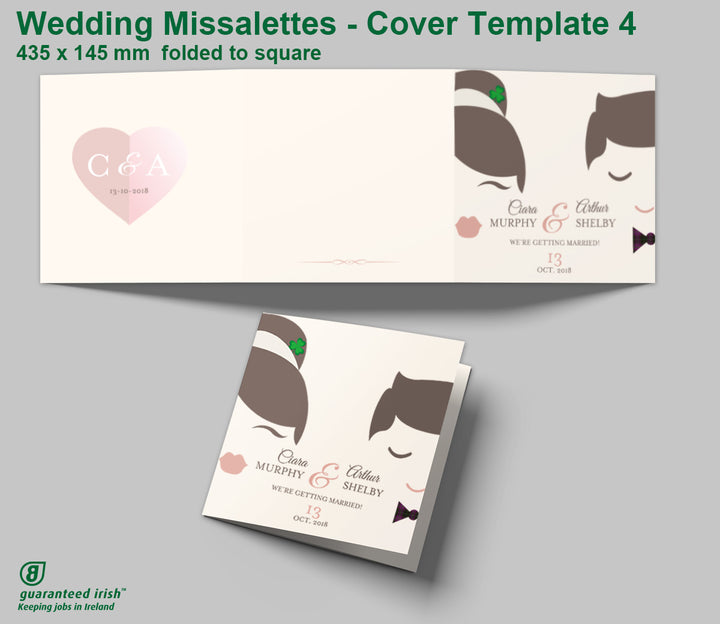 Wedding Missalettes - Cover Template 4