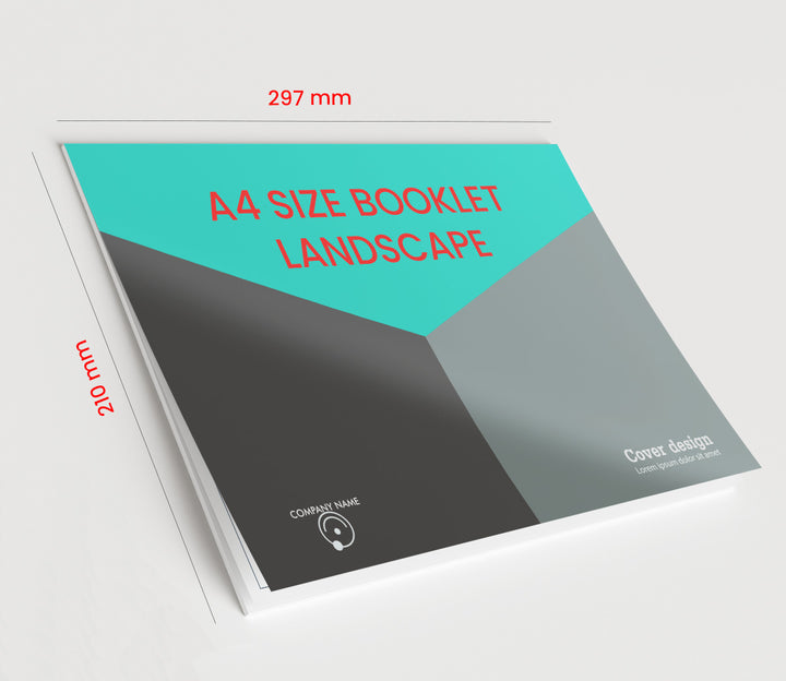 A4 Size Booklet Landscape