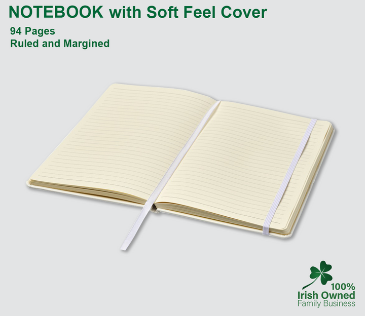 A5 Notebook with Soft Feel Cover - 94 Pages