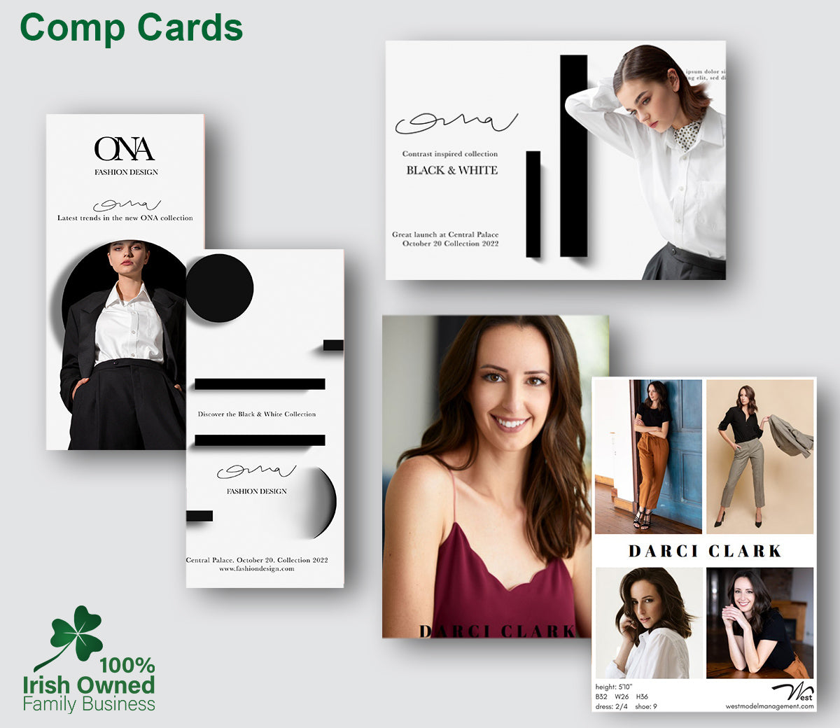 Comp Cards | Printing Dublin ☘️ Fastest Turnaround in Ireland – Reads.ie