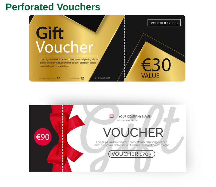 Perforated Vouchers