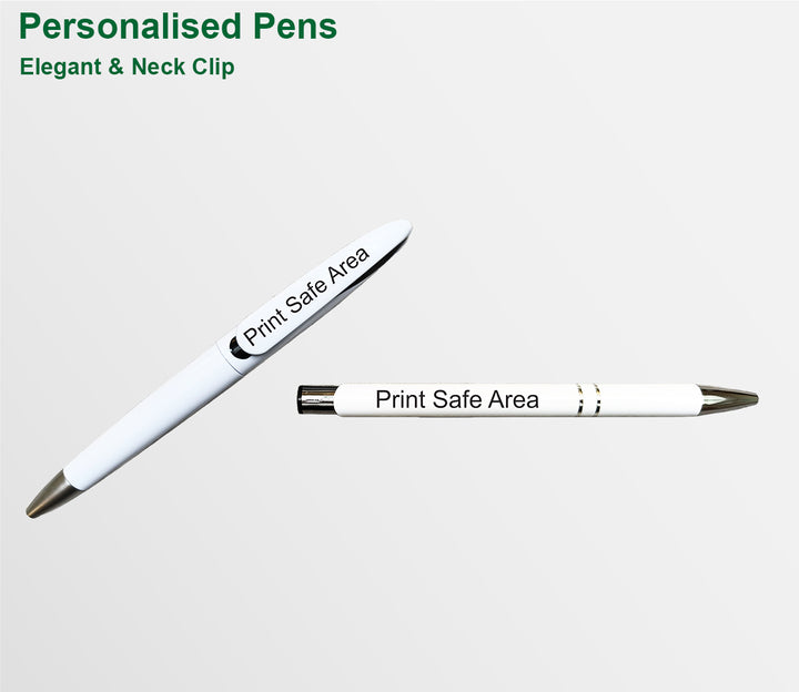 Personalised White Pens