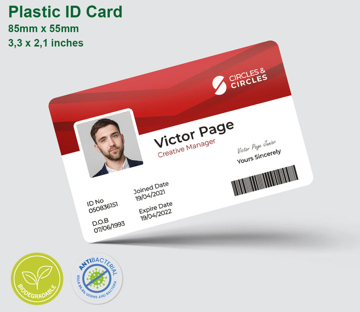 Plastic ID Cards 85mm × 55mm