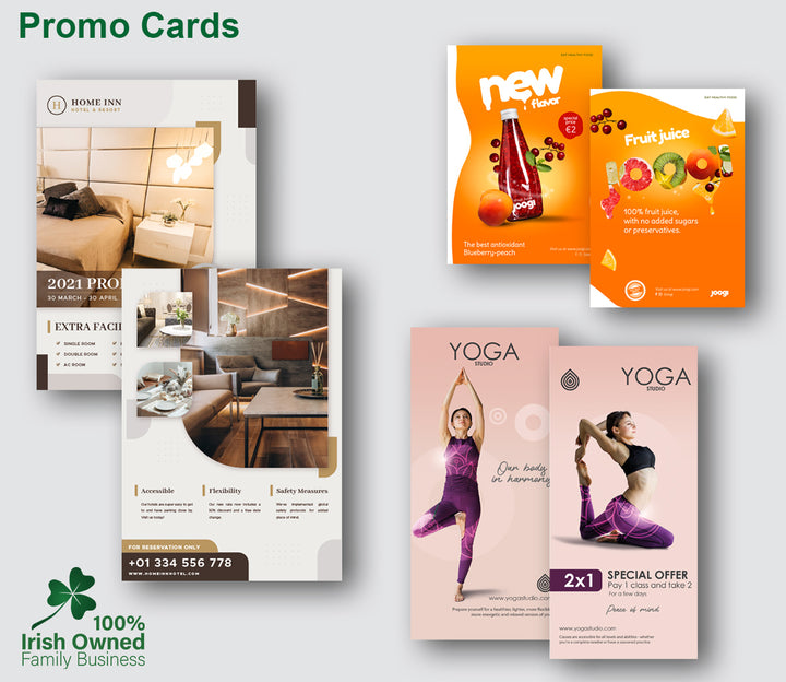 Example Card Promotion Promo Cards | Printing Dublin ☘️ Fastest Turnaround in Ireland – Reads.ie