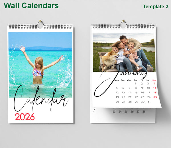 Wall Calendar 2026 Template 2