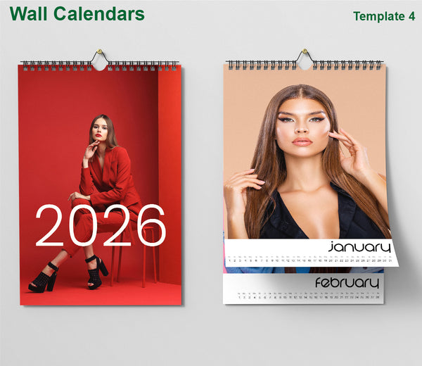 Wall Calendar 2026 Template 4