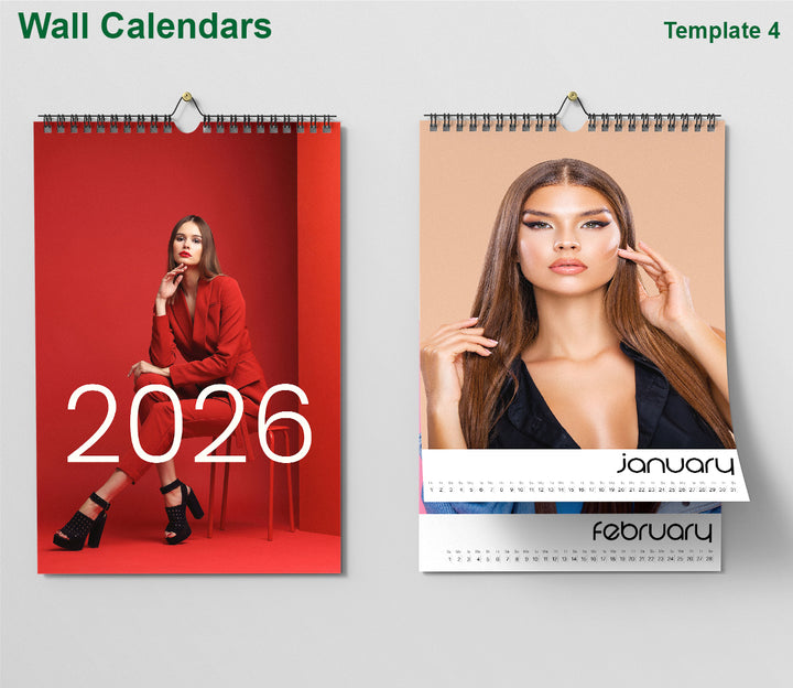 Wall Calendar 2026 Template 4