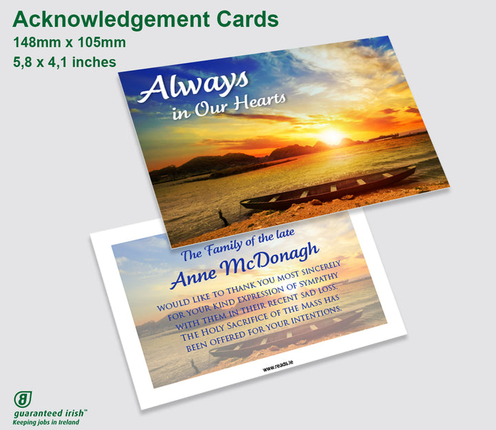 Acknowledgement Cards - Flat