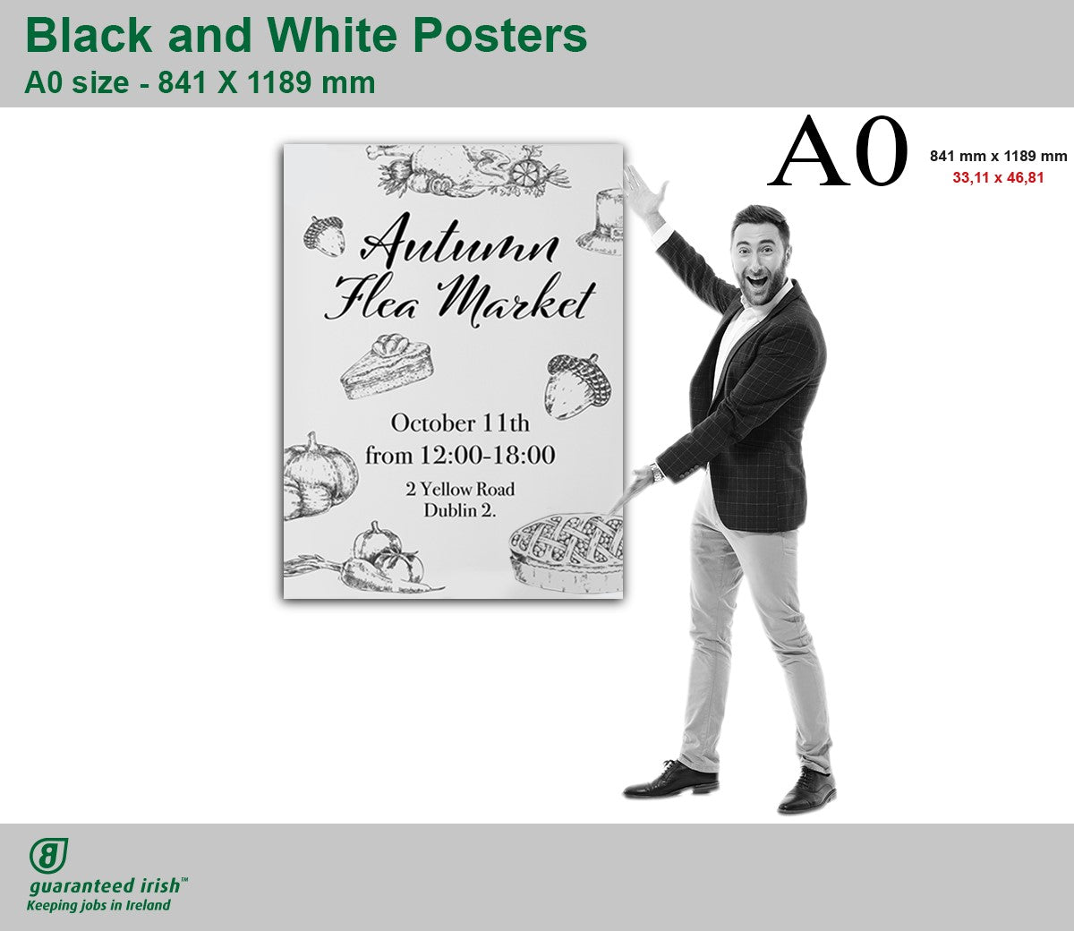 Black and White Posters A0