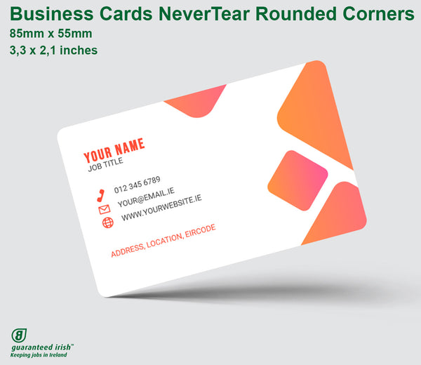 Business Cards - NeverTear - rounded corners