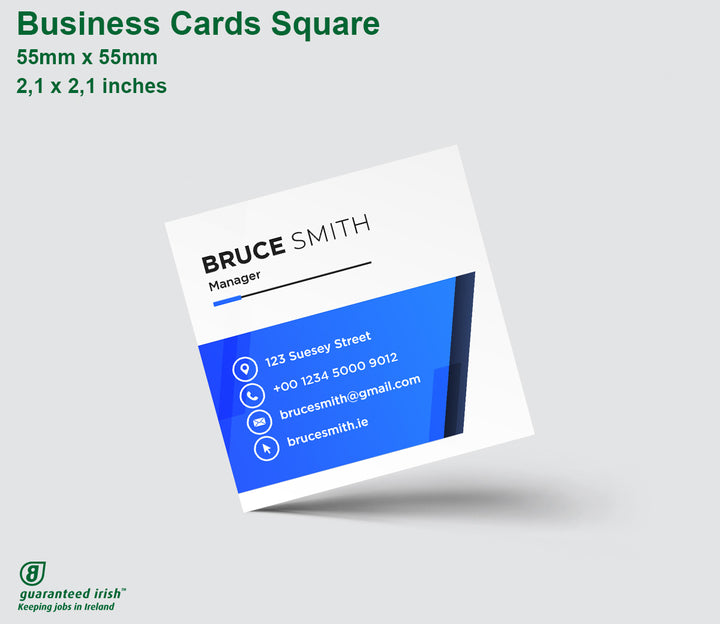 Business Cards - Square 55mm × 55mm
