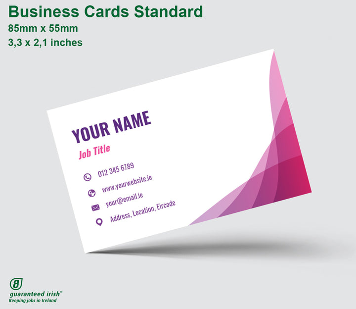 Business Cards - Standard Corners - 85mm × 55mm