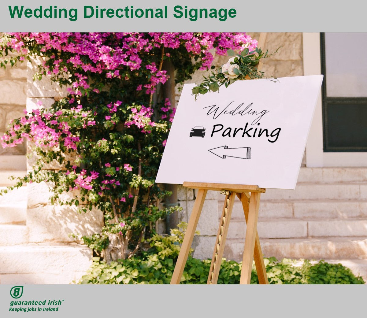 Wedding Directional & Infographic Signage - Parking