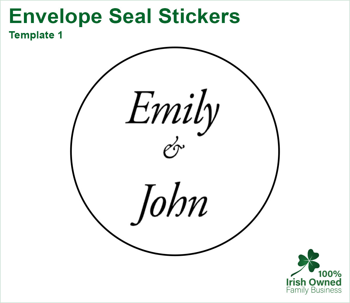 Envelope Seal Stickers | Printing Dublin | Nationwide Delivery – Reads.ie