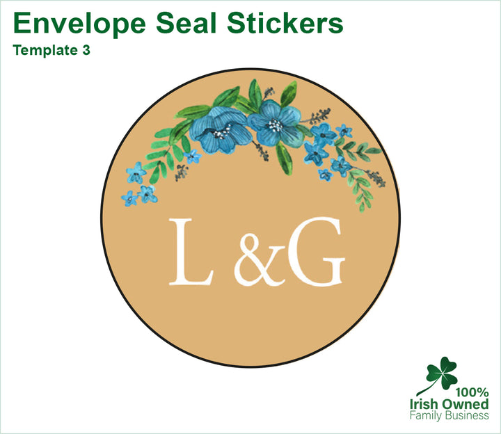 Envelope Seal Stickers - Template 3