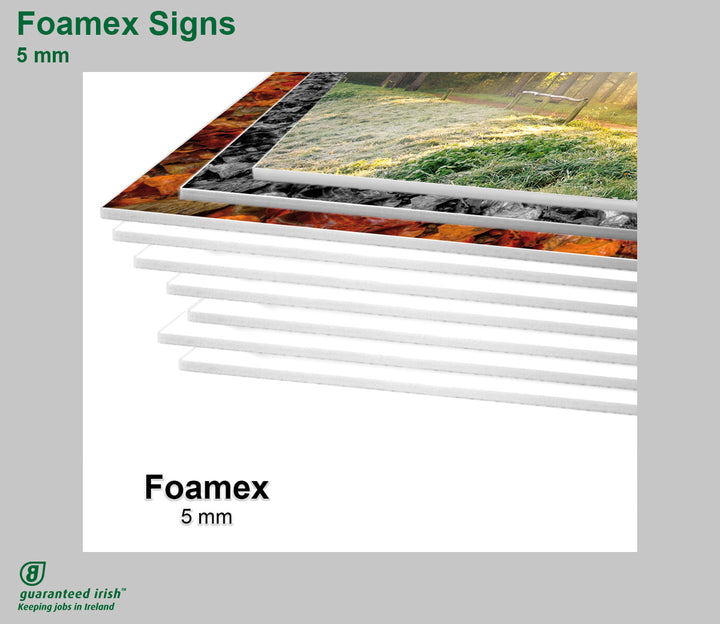 Foamex® Signs - 5 mm