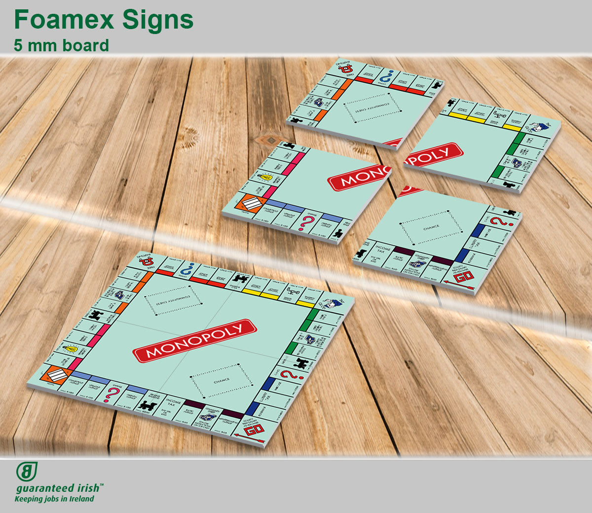 Foamex® Signs - monopoly - 5 mm board