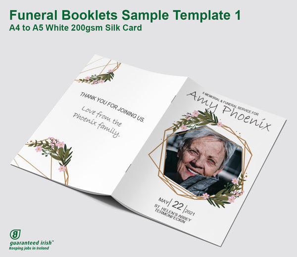 Funeral Mass Booklets - Template 1