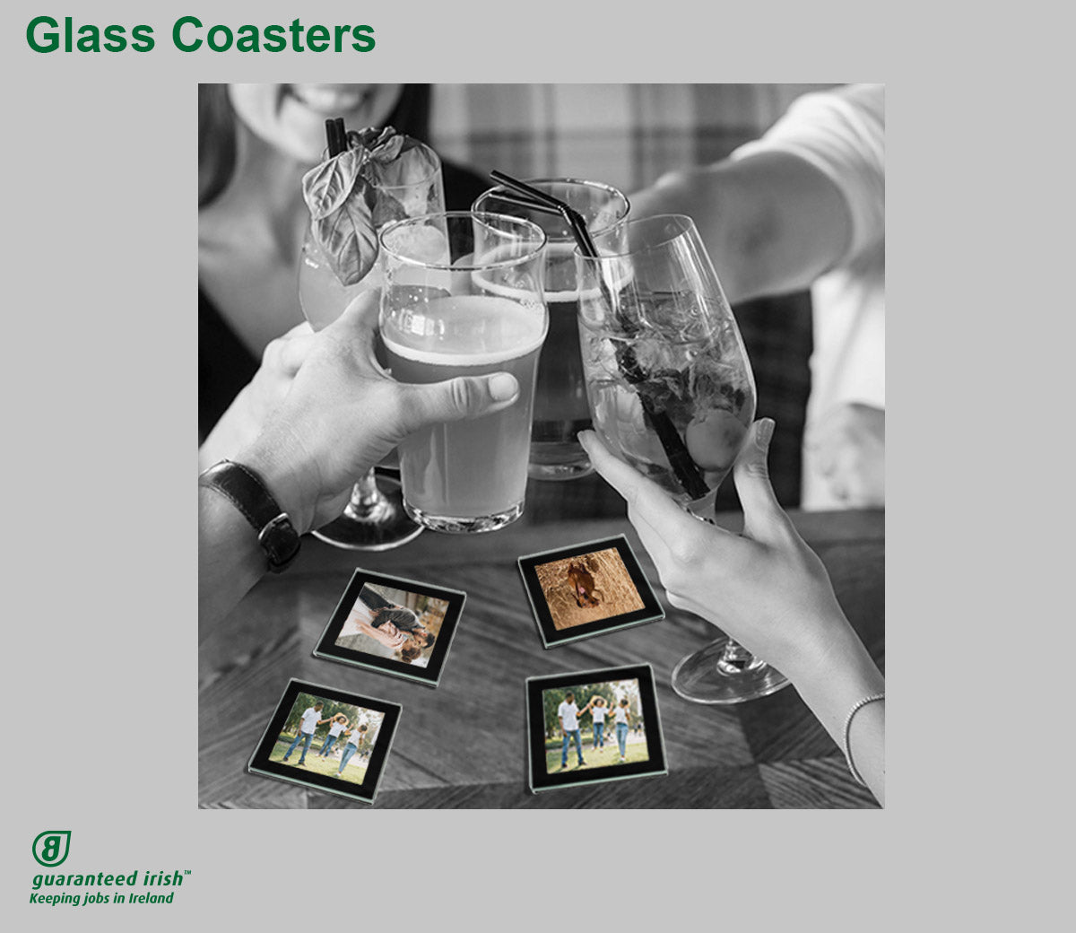 Glass Coasters 82×82 mm