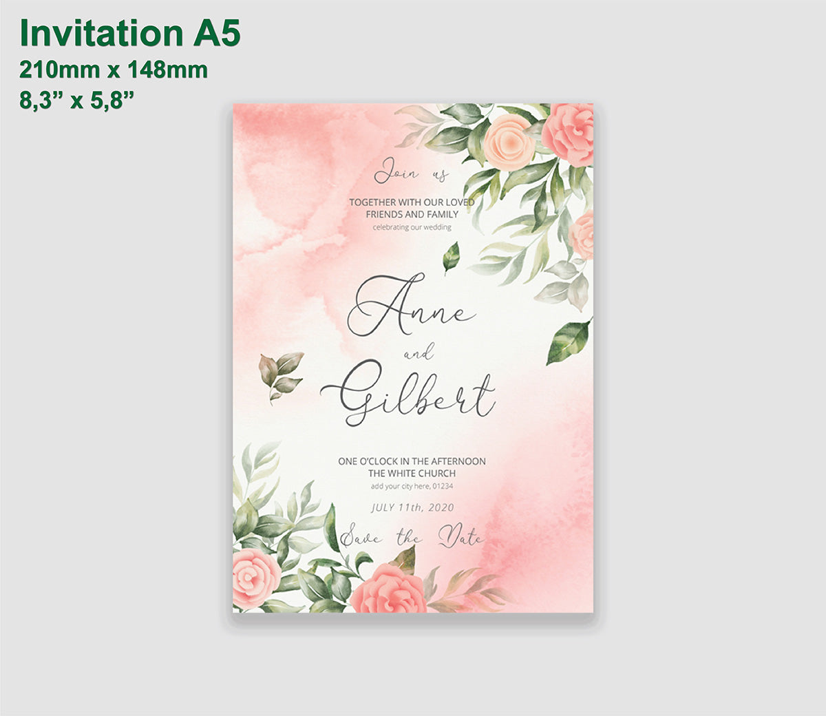 Wedding Invitation A5