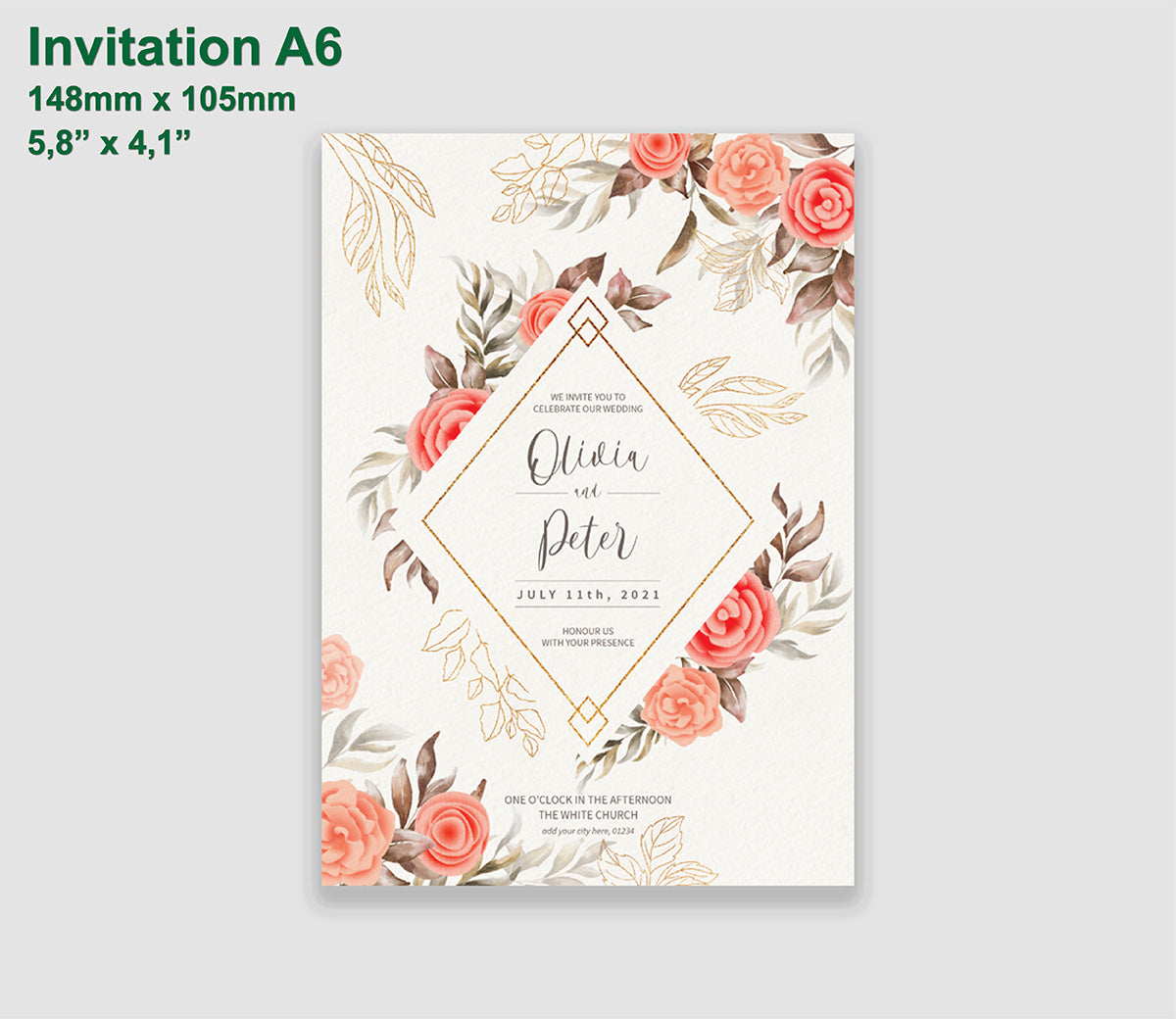 Wedding Invitation A6