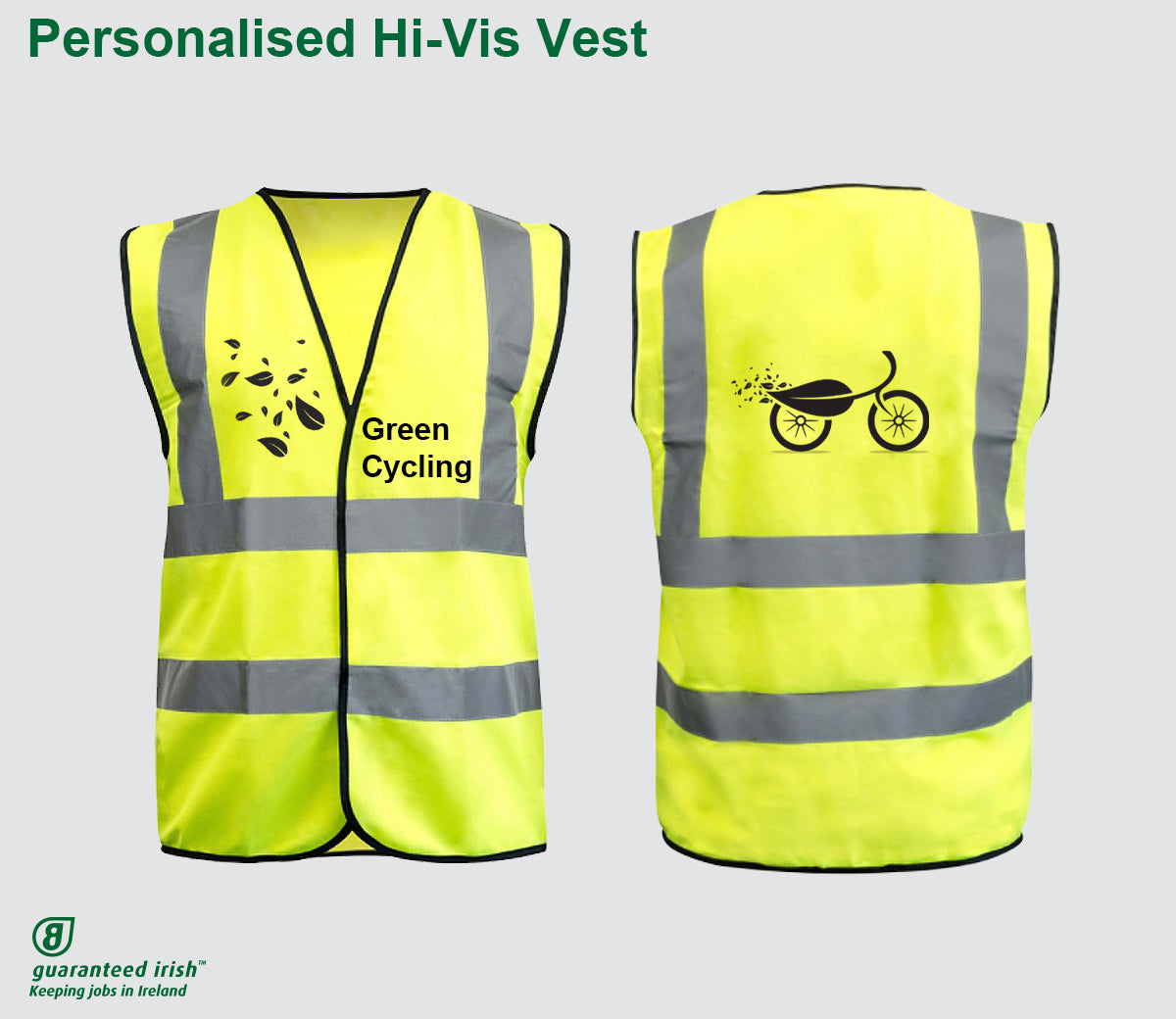 Personalised Hi-Vis Vest - CYCLING