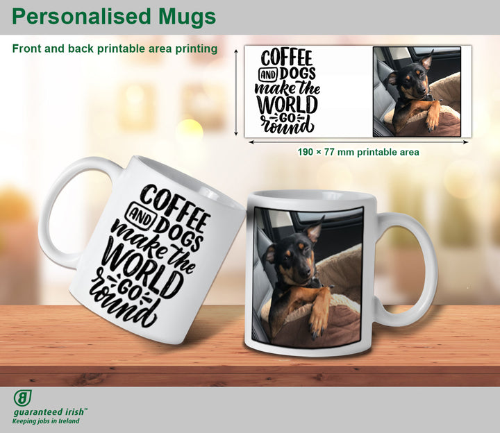 Personalised Mugs - Front/Back printable area