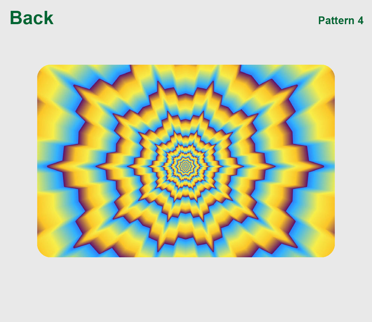 Psychedelic Business Cards - Back Side - Pattern 4