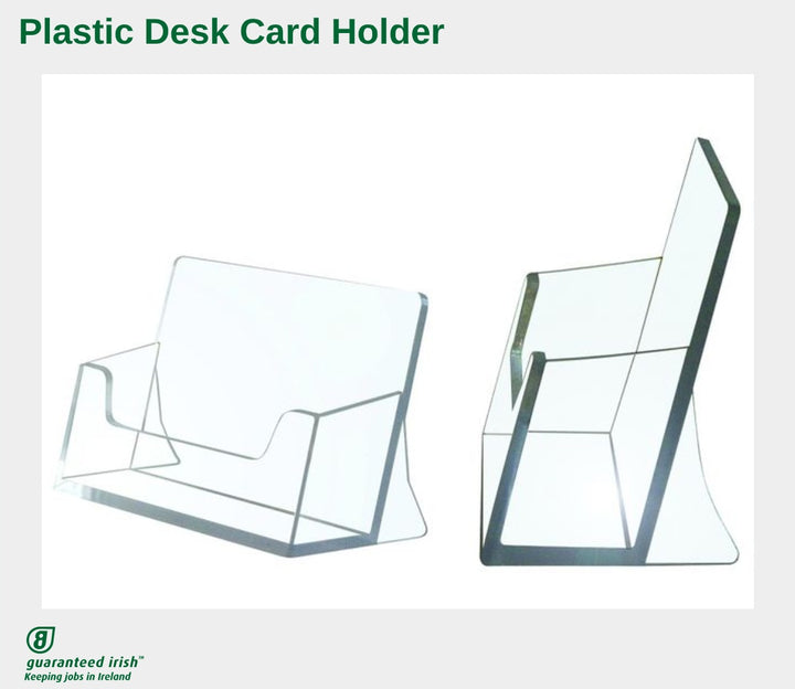 Plastic Desk Card Holder