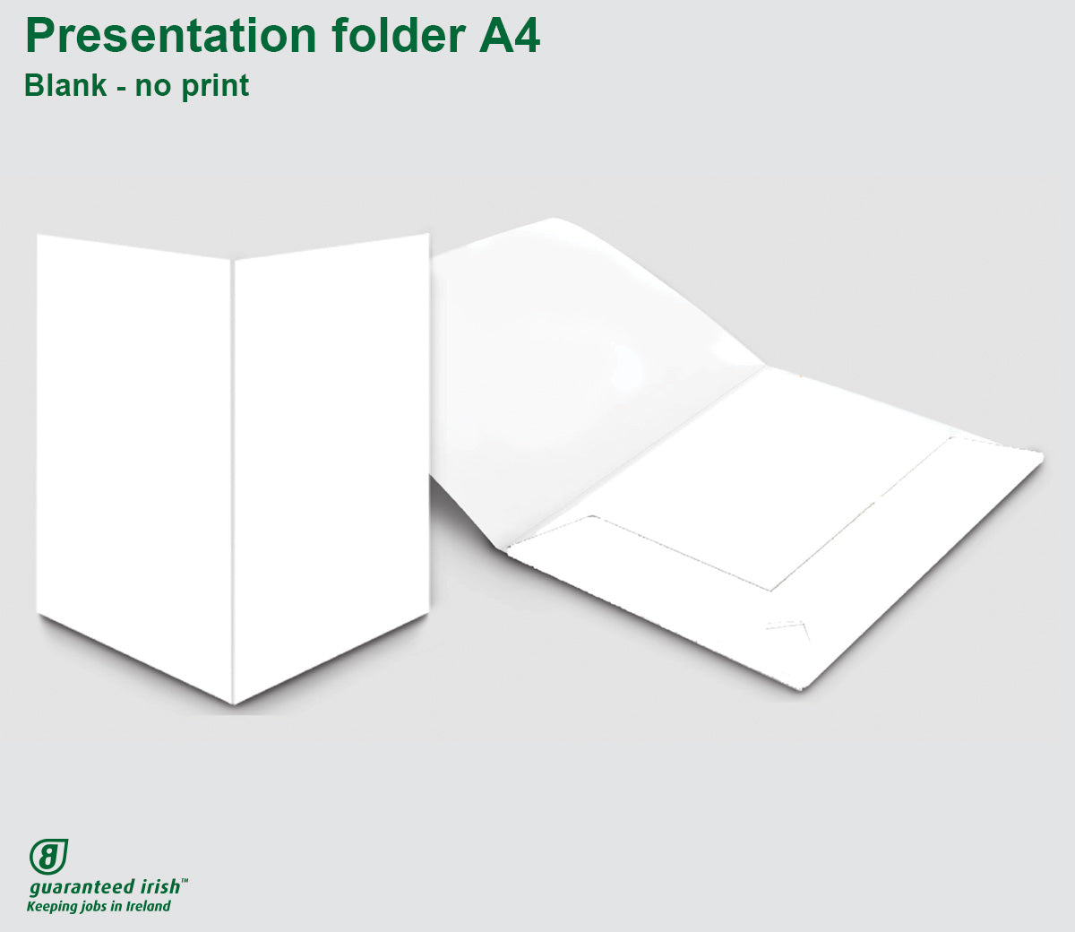 Presentation folder A4 - Blank - no print