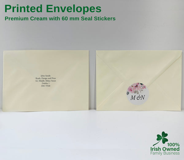 Wedding Printed Envelopes