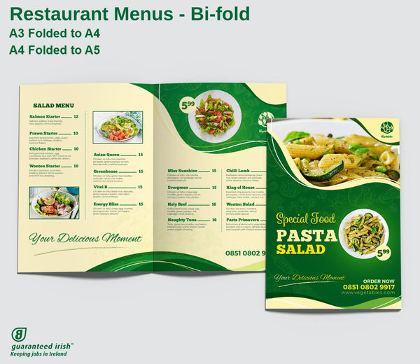 Restaurant Menus - Bi-fold