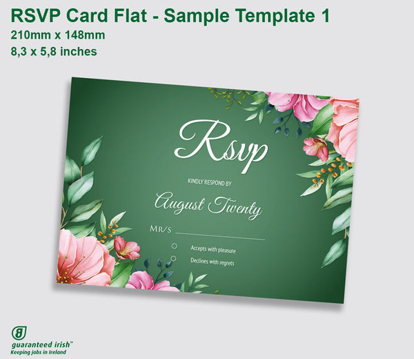 RSVP Card - Sample 1