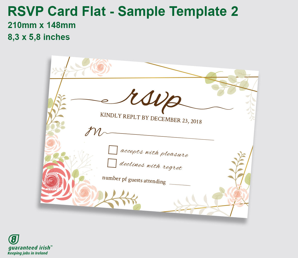 RSVP Card - Sample 2