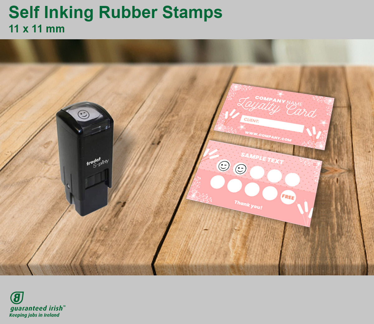 Self Inking Rubber Stamps 11×11 mm Loyalty Stamper