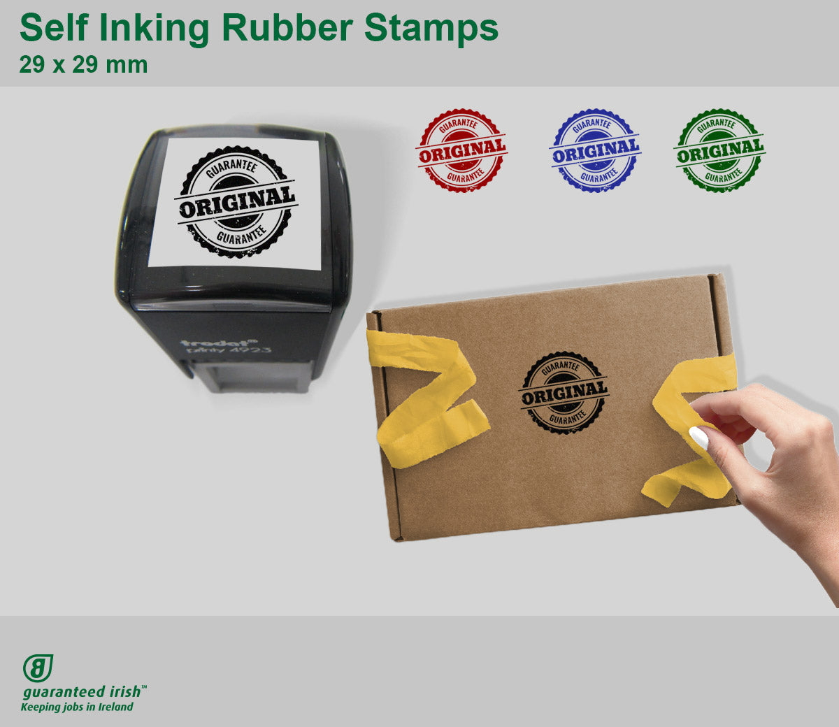 Self Inking Rubber Stamps 29×29 mm