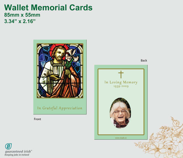 Wallet Memorial Cards 