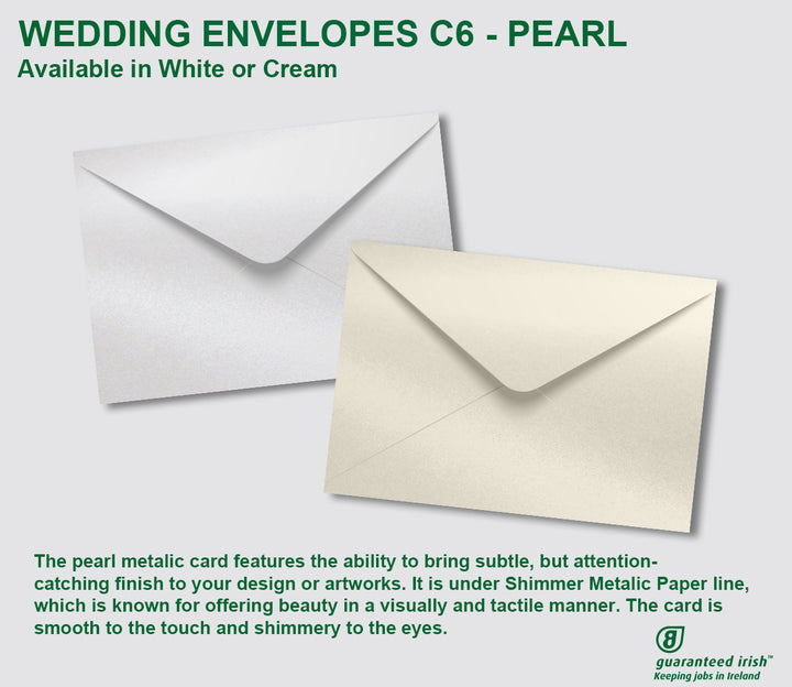 Wedding Envelopes C6 - Pearl