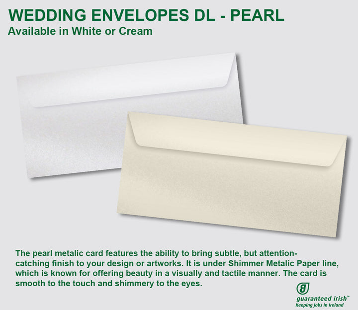 Wedding Envelopes DL - Pearl
