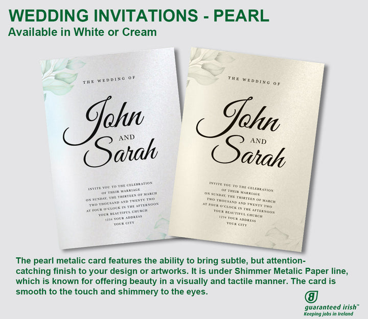 Wedding Invitations - Pearl
