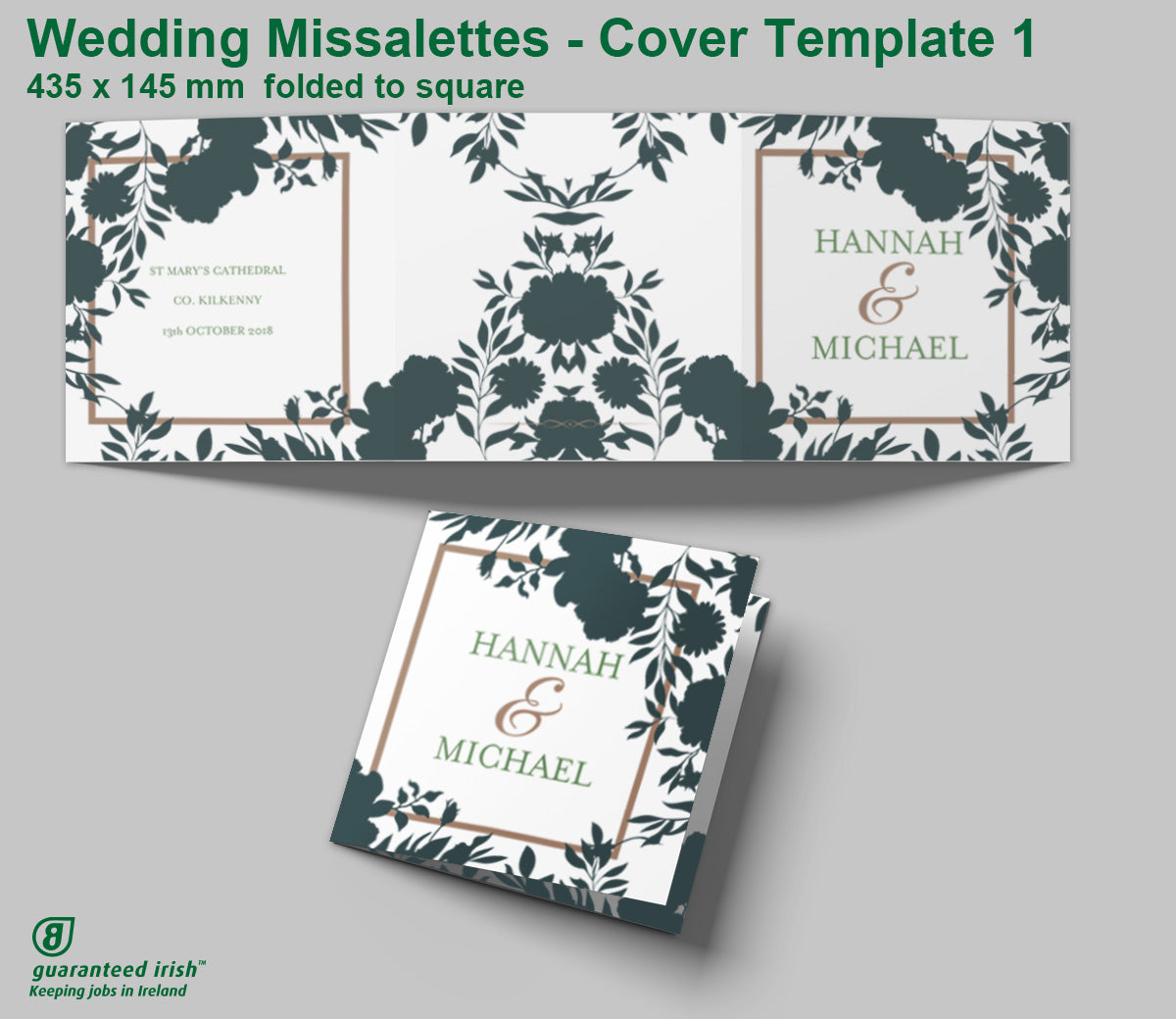 Wedding Missalettes - Cover Template 1