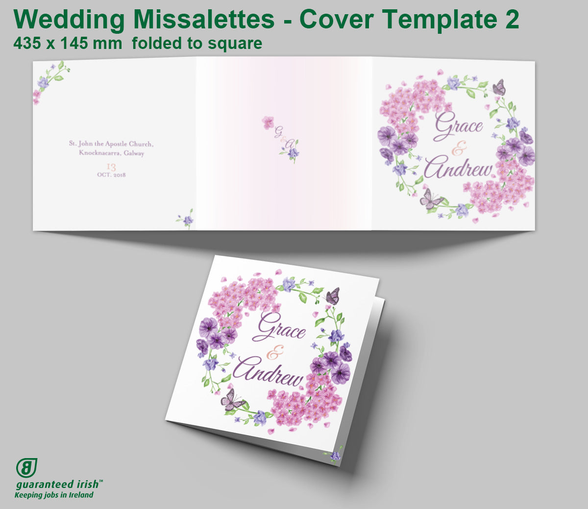 Wedding Missalettes - Cover Template 2