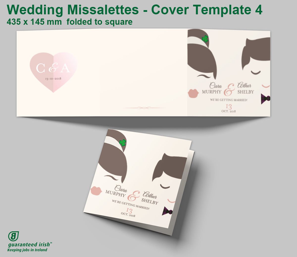 Wedding Missalettes - Cover Template 4